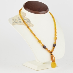 Baltic amber necklace with mix amber beads